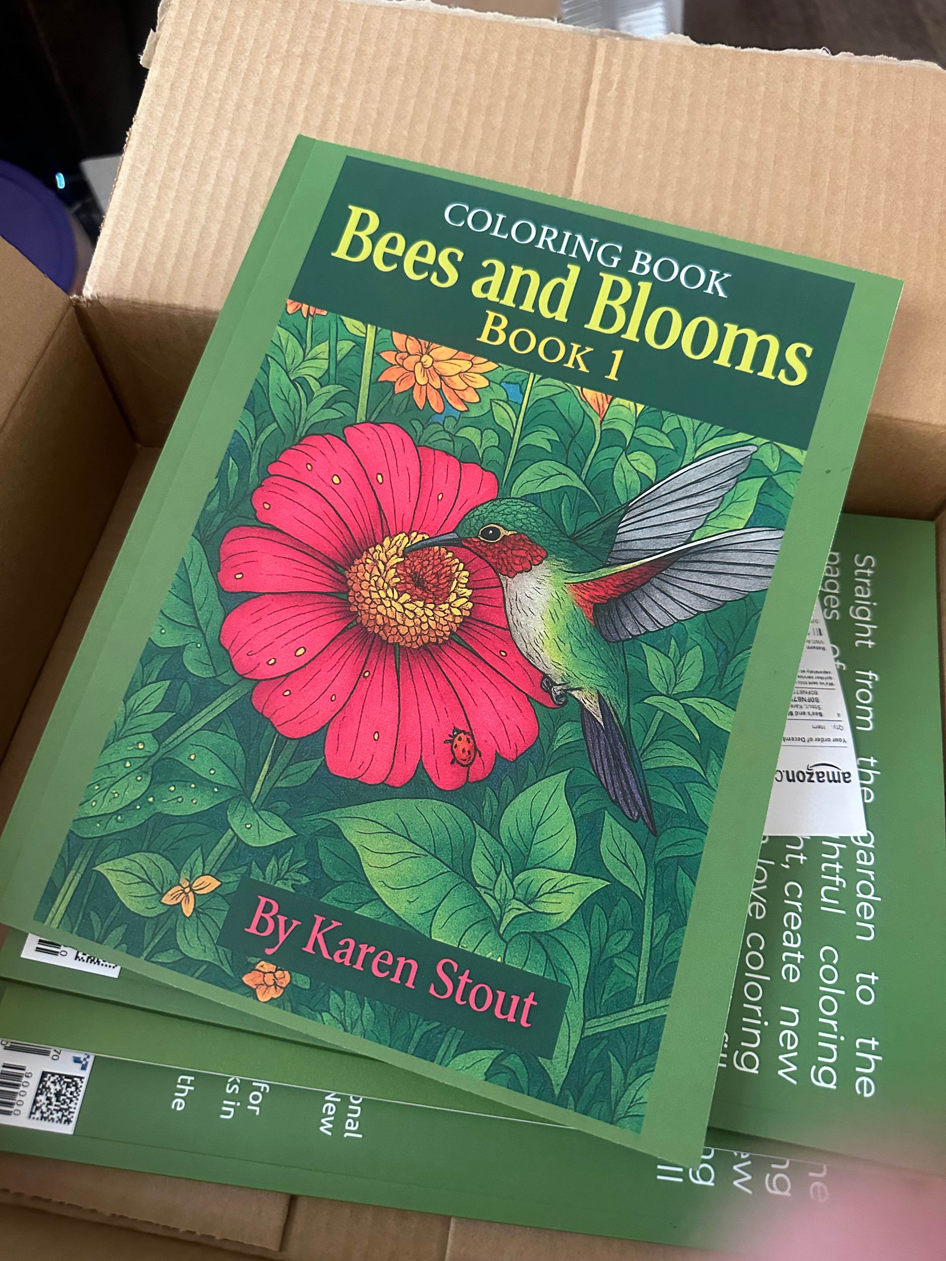Bees and Blooms Book 1 Coloring Book