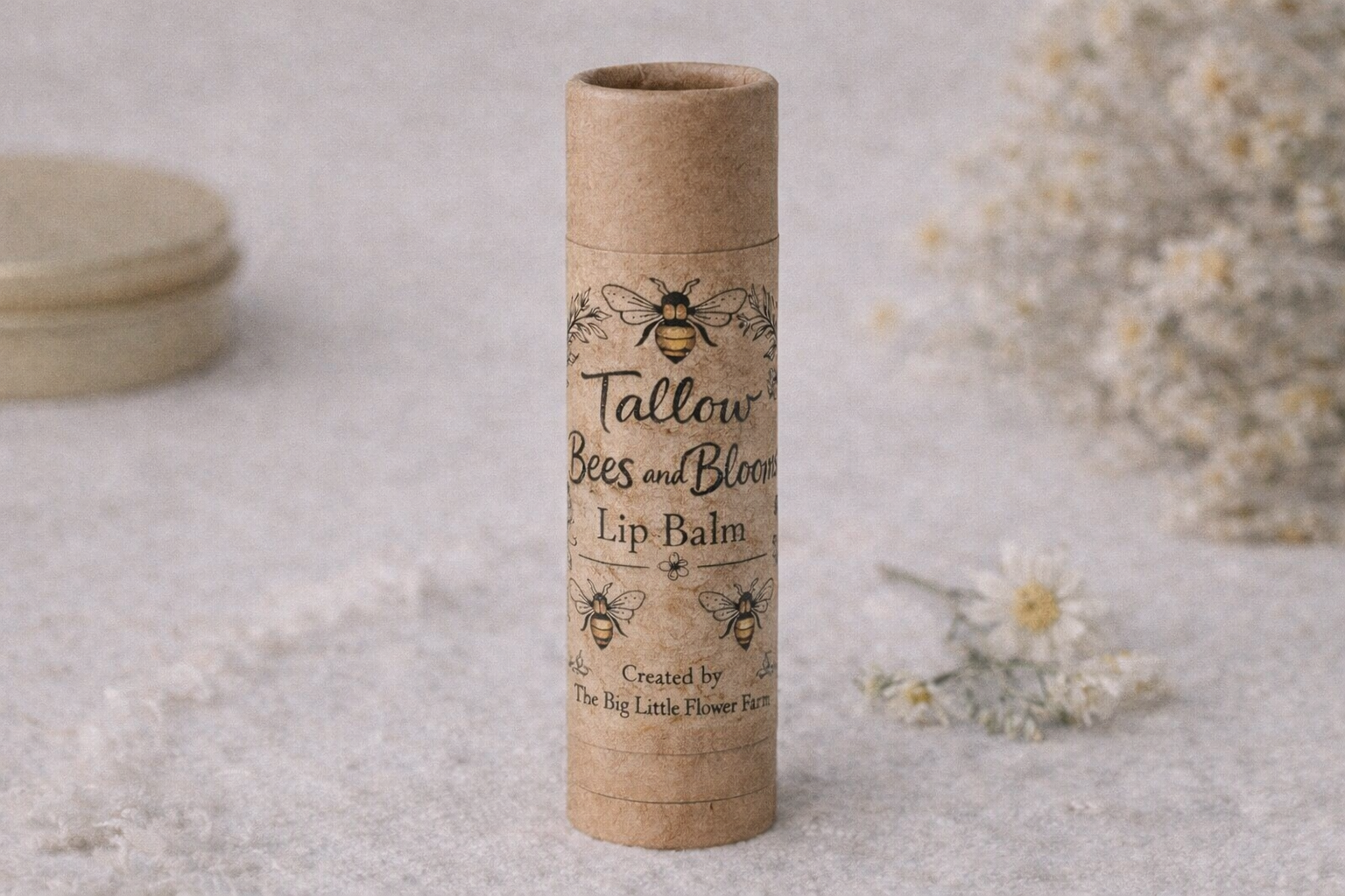 Tallow Bees and Bloom Lip Balm